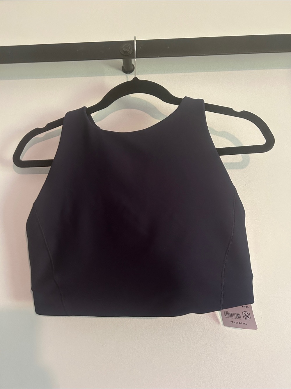 Athleta Flex Spacer Tipped Sports Bra - Navy - Best for D,DD Cups